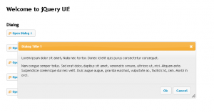 Exemplo de uso de dialog com jQuery UI