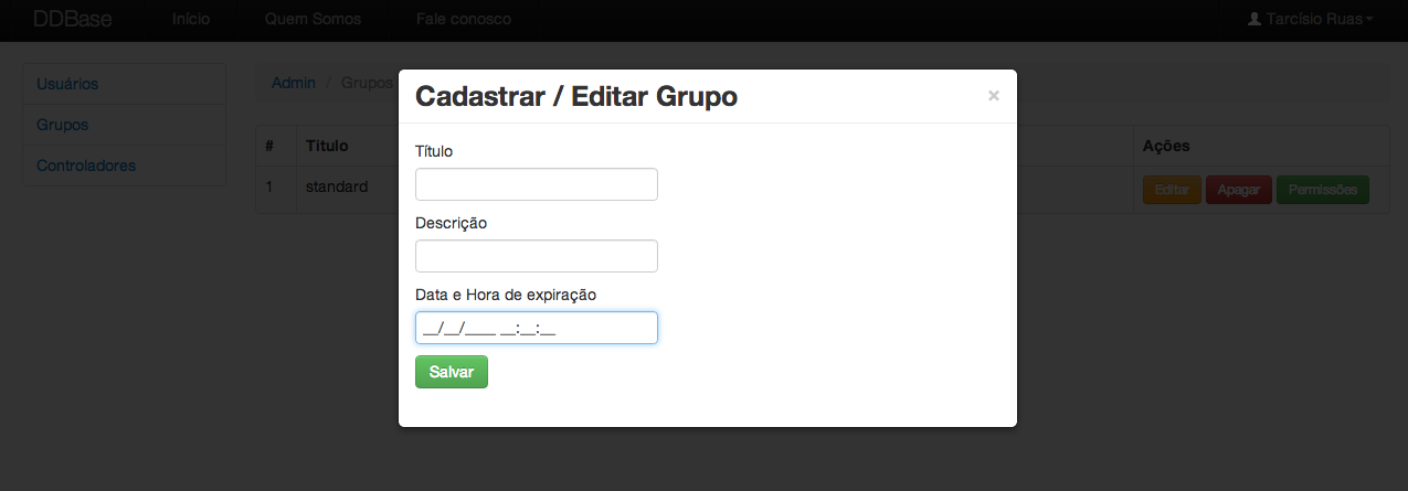 Twitter Boostrap - Exemplo de modal